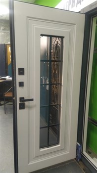 Барроу Нью. Морозостойкая готовая дверь с Двухцветным коробом 430 - фото 8920