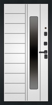 Снедж. Морозостойкая готовая дверь с Двухцветным коробом - фото 9349